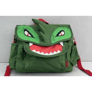 Dinosaur Backpack 10” Green Bixbee Toddler Kids Bag Lightweight Water Res